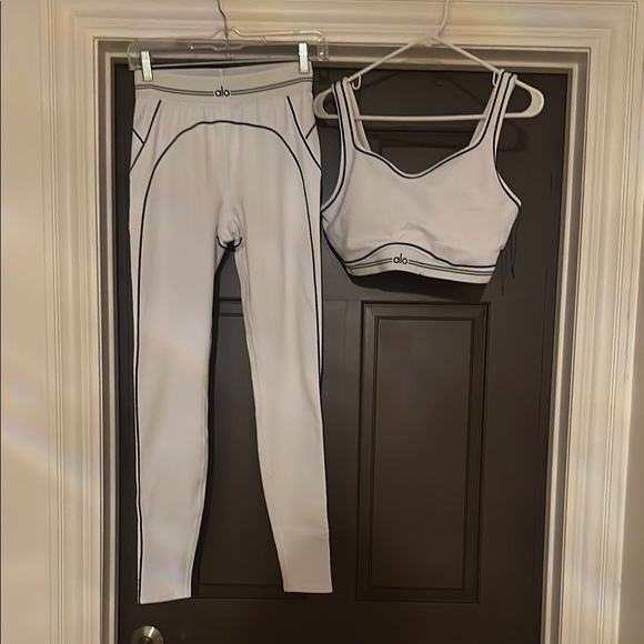 Alo White Activewear Set